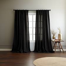 FAIRHAVEN HOME DECOR Black Curtain