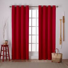 FAIRHAVEN HOME DECOR Elegant Red Curtain